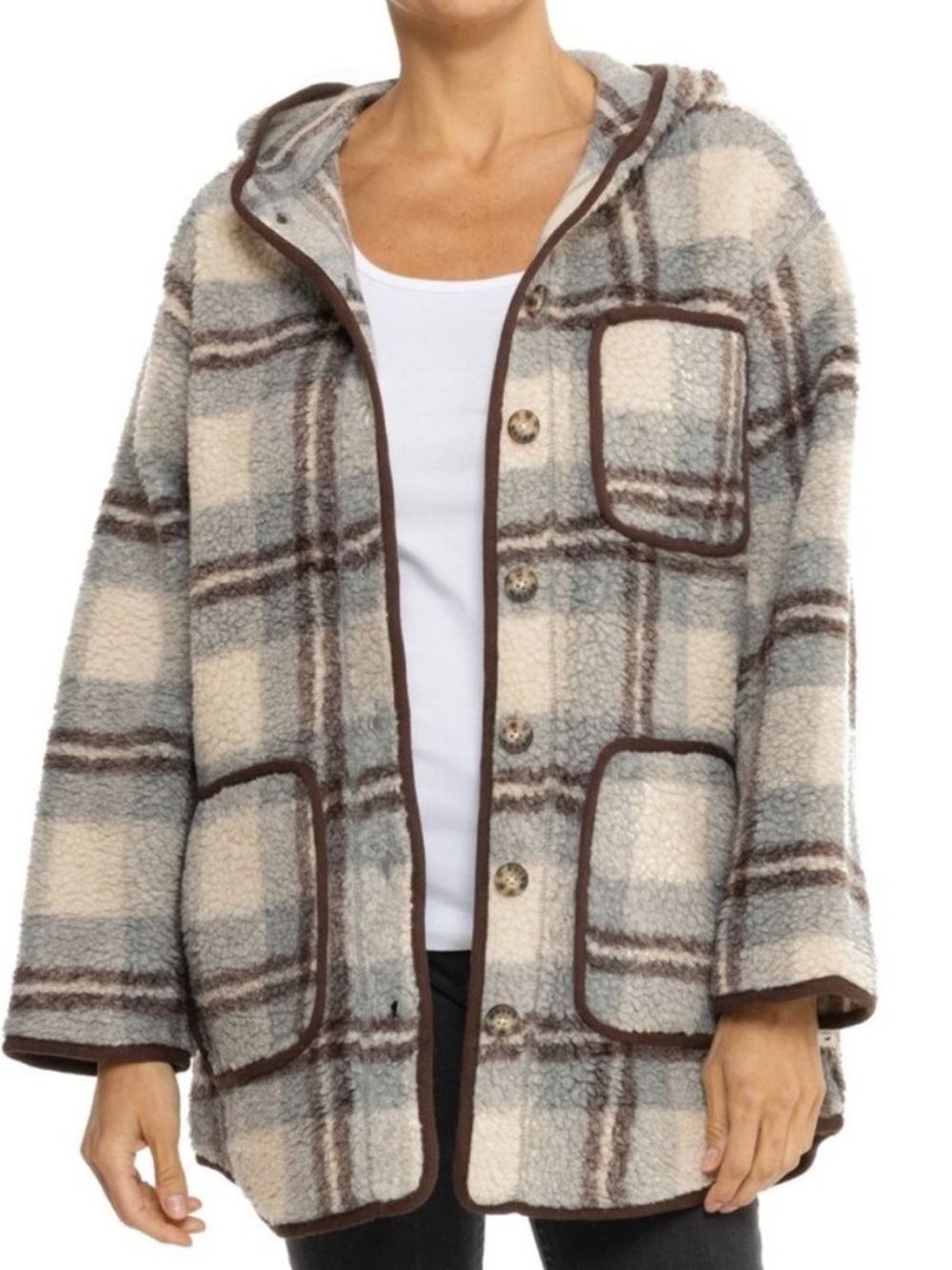 Toad&Co Sespe Barn Jacket Light Ash Plaid / XS New with tags NWT - Picture 9 of 10